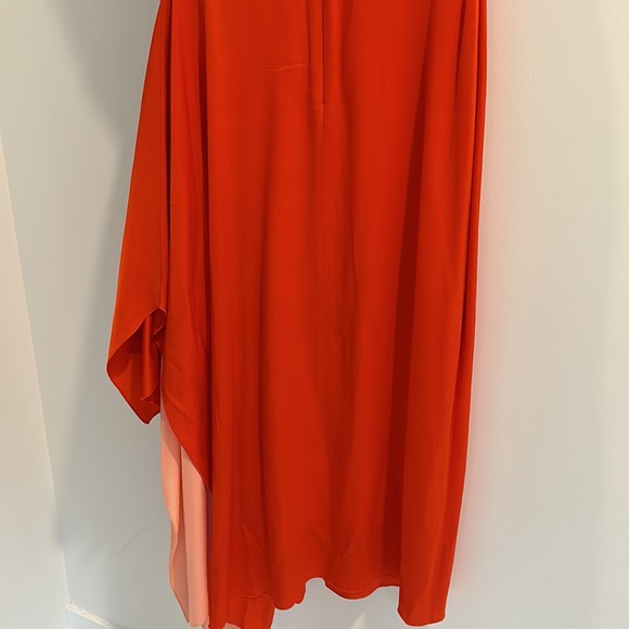 BOSS beautiful coral dress with peach liner. Size 2 - Picture 4 of 4